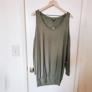 Express Cold Shoulder Long Sleeve